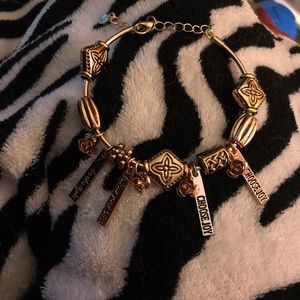 Follow your bliss charm bracelet